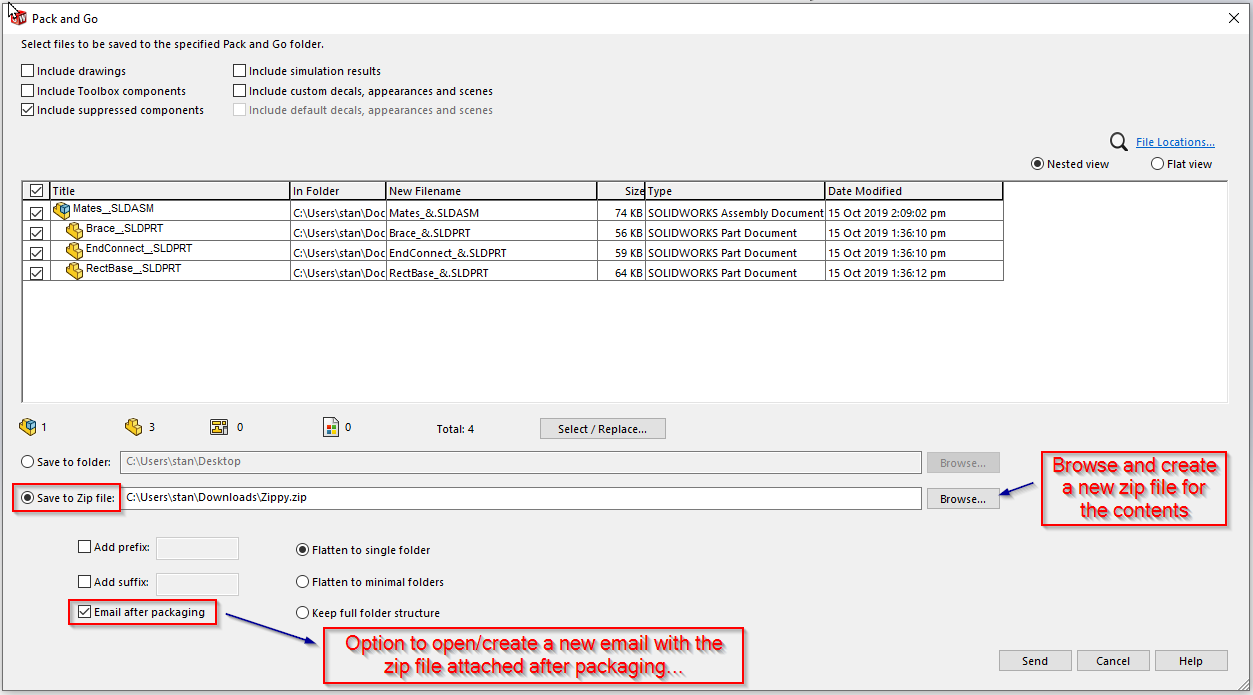 SOLIDWORKS Pack and Go